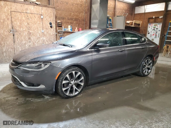 2015 Chrysler 200 C with VIN 1C3CCCEG3FN644278, listed as a Copart auction lot 50425775 with 148,035 mi miles and Salvage Title. Bid and sale history available at carsss.com. Image 1.