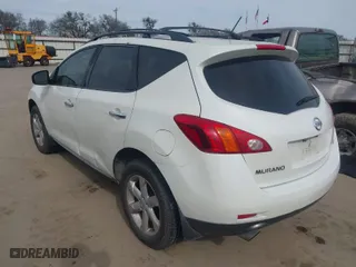 2009 Nissan Murano S with VIN JN8AZ18U69W012370, listed as a IAAI auction lot 41333790 with 186,798 mi miles. Bid and sale history available at carsss.com. Image 3.