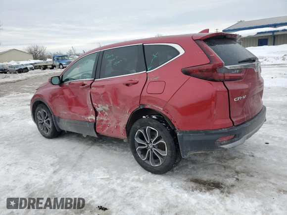2021 Honda CR-V EX with VIN 2HKRW2H58MH619889, listed as a Copart auction lot 46990635 with 100,828 mi miles and Salvage Title. Bid and sale history available at carsss.com. Image 2.
