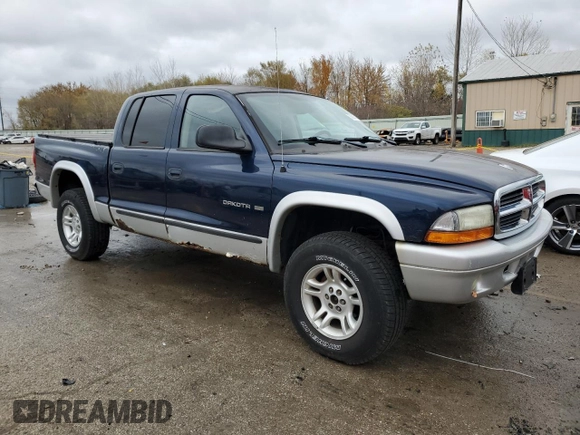 2002 Dodge Dakota SLT with VIN 1B7HG48N82S634394, listed as a Copart auction lot 78215234 with 121,283 mi miles and Clean Title. Bid and sale history available at carsss.com. Image 4.