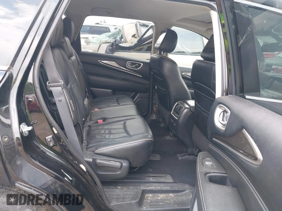 2020 Infiniti QX60 LUXE with VIN 5N1DL0MM8LC516594, listed as a IAAI auction lot 42136299 with 92,747 mi miles. Bid and sale history available at carsss.com. Image 8.