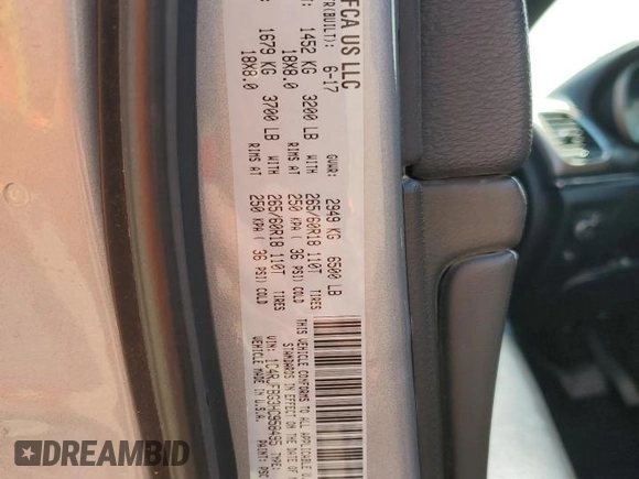 2017 Jeep Grand Cherokee Limited with VIN 1C4RJFBG3HC958495, listed as a Copart auction lot 55415785 with 168,387 mi miles and Salvage title. Bid and sale history available at DreamBid. Image 13.