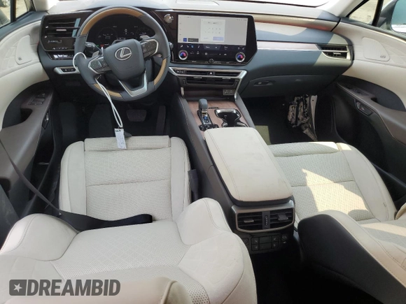 2025 Lexus RX 350h with VIN 2T2BBMCA4SC087274, listed as a Copart auction lot 61915365 with 525 mi miles and Salvage title. Bid and sale history available at DreamBid. Image 8.