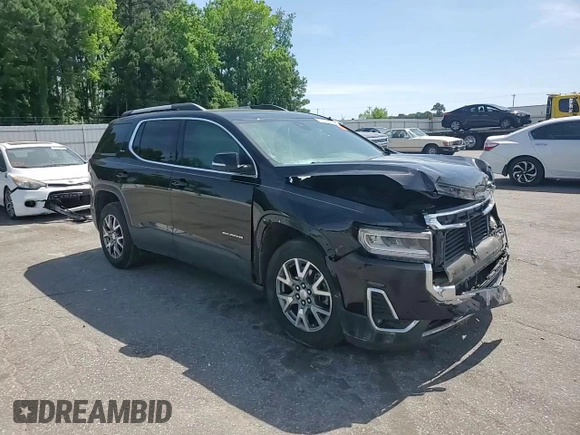 2021 GMC Acadia SLT with VIN 1GKKNMLS6MZ129235, listed as a Copart auction lot 57599215 with 91,820 mi miles and Salvage title. Bid and sale history available at DreamBid. Image 14.