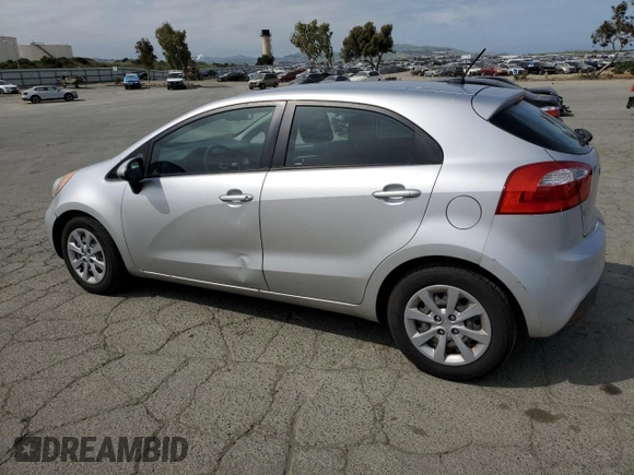 2013 Kia Rio LX with VIN KNADM5A32D6252845, listed as a Copart auction lot 53567595 with 165,806 mi miles and Clean Title. Bid and sale history available at carsss.com. Image 2.