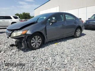 2012 Honda Civic LX z VIN 19XFB2F54CE379485, wystawiony jako Copart lot #60303675 z przebiegiem 156 462 mil mil oraz Czysty tytuł • Clean title. Historia ofert i sprzedaży dostępna na DreamBid. Obrazek 1.