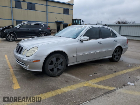 2003 Mercedes-Benz E-Class 5.0L with VIN WDBUF70J53A256617, listed as a Copart auction lot 88287915 with 0 mi miles and Clean Title. Bid and sale history available at carsss.com. Image 1.