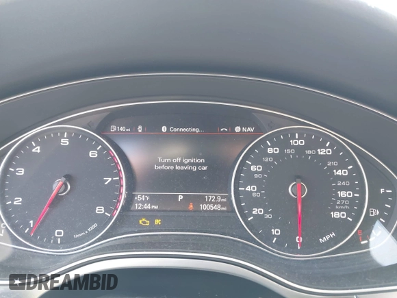 2015 Audi A6 2.0T Premium Plus with VIN WAUGFAFC7FN025958, listed as a IAAI auction lot 41888489 with 100,600 mi miles. Bid and sale history available at carsss.com. Image 7.