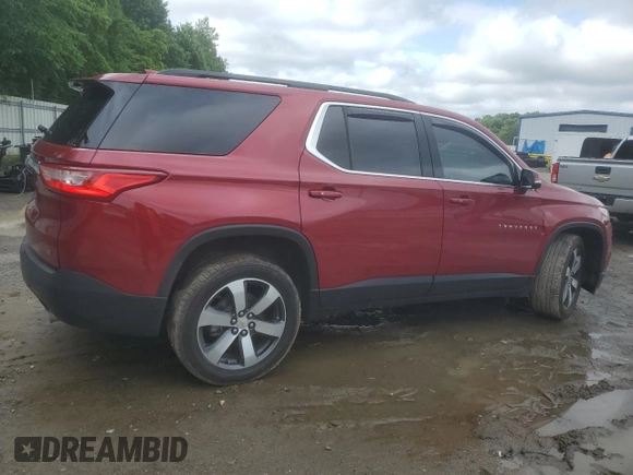 2020 Chevrolet Traverse LT z VIN 1GNERHKW4LJ273654, wystawiony jako Copart lot #56633975 z przebiegiem 69 561 mil mil oraz Szkoda całkowita • Salvage title. Historia ofert i sprzedaży dostępna na DreamBid. Obrazek 3.