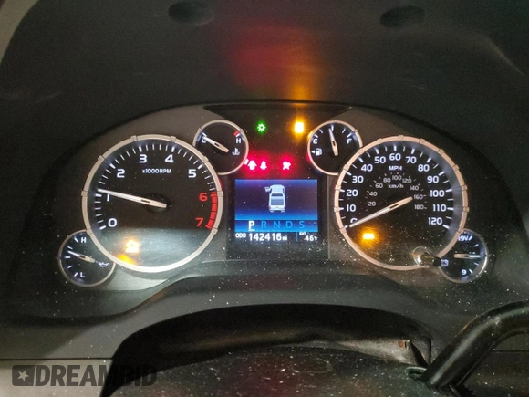 2016 Toyota Tundra 4WD Truck SR with VIN 5TFUM5F15GX066516, listed as a Copart auction lot 76189304 with 142,416 mi miles and Salvage Title. Bid and sale history available at carsss.com. Image 9.