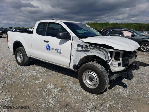 2022 Ford Ranger XL with VIN 1FTER1EH6NLD29095, listed as a Copart auction lot 48820994 with 43,853 mi miles and Salvage Title. Bid and sale history available at carsss.com. Image 4.