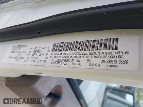 2008 Jeep Liberty Limited with VIN 1J8GN58K58W232131, listed as a IAAI auction lot 42817617 with 122,099 mi miles and . Bid and sale history available at DreamBid. Image 9.
