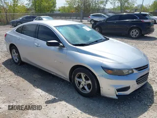2016 Chevrolet Malibu LS with VIN 1G1ZB5STXGF266695, listed as a IAAI auction lot 42205185 with 166,139 mi miles and . Bid and sale history available at carsss.com. Image 1.