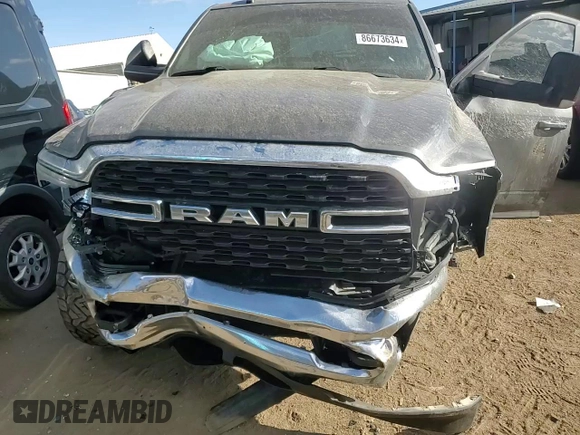 2022 Ram 2500 Big Horn with VIN 3C6UR5DL4NG263157, listed as a Copart auction lot 86673634 with 38,541 mi miles and Salvage Title. Bid and sale history available at carsss.com. Image 11.