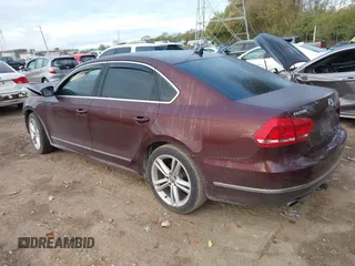 2014 Volkswagen Passat SEL Premium with VIN 1VWCS7A37EC022413, listed as a IAAI auction lot 40597042 with 131,866 mi miles. Bid and sale history available at carsss.com. Image 3.