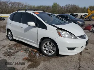 2009 Honda Fit Sport with VIN JHMGE88429S009935, listed as a Copart auction lot 51483705 with 0 mi miles and Non Repairable. Bid and sale history available at carsss.com. Image 4.