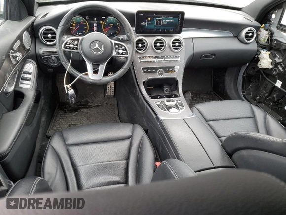 2019 Mercedes-Benz C 300 with VIN WDDWF8EB6KR516773, listed as a Copart auction lot 44393105 with 48,991 mi miles and Salvage Title. Bid and sale history available at carsss.com. Image 8.