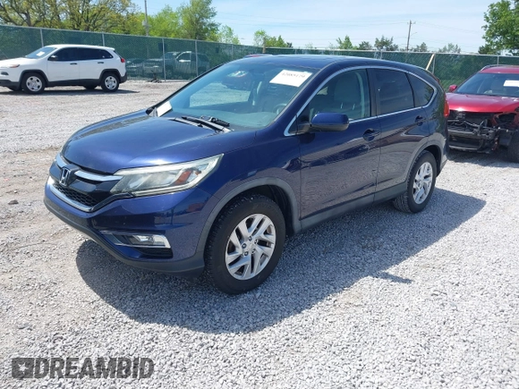 2015 Honda CR-V EX with VIN 2HKRM3H5XFH513085, listed as a IAAI auction lot 42085179 with 83,801 mi miles and . Bid and sale history available at carsss.com. Image 2.