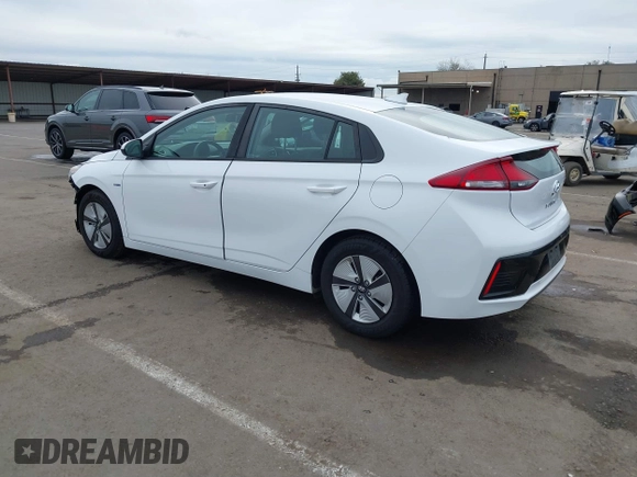 2019 Hyundai Ioniq Blue with VIN KMHC65LC9KU122779, listed as a IAAI auction lot 41722347 with 75,644 mi miles and . Bid and sale history available at DreamBid. Image 3.