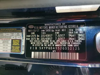 2018 Kia Sorento LX with VIN 5XYPGDA35JG352125, listed as a Copart auction lot 49778945 with 96,332 mi miles and Salvage Title. Bid and sale history available at carsss.com. Image 15.