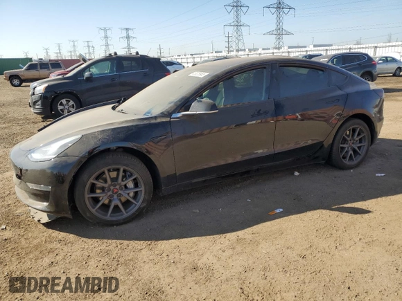 2018 Tesla Model 3 Long Range Battery with VIN 5YJ3E1EA5JF038770, listed as a Copart auction lot 48828985 with 116,641 mi miles and Salvage Title. Bid and sale history available at DreamBid. Image 1.