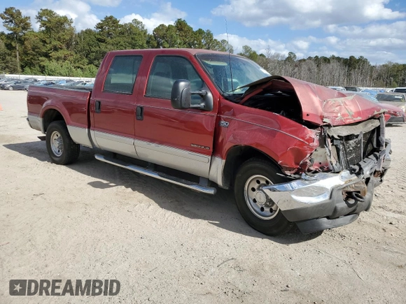 2003 Ford Super Duty F-250 XL with VIN 1FTNW20F83EA79803, listed as a Copart auction lot 77653954 with 0 mi miles and Salvage Title. Bid and sale history available at carsss.com. Image 4.
