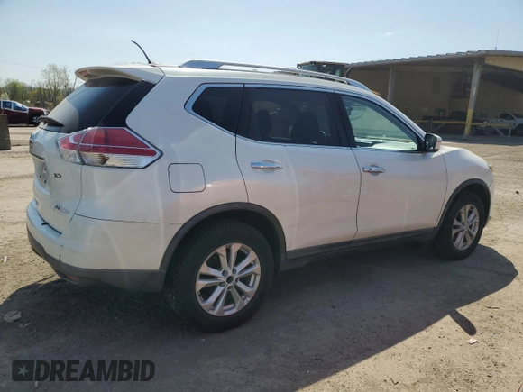 2016 Nissan Rogue SV with VIN KNMAT2MVXGP699328, listed as a Copart auction lot 54396265 with 103,302 mi miles and Salvage Title. Bid and sale history available at carsss.com. Image 3.