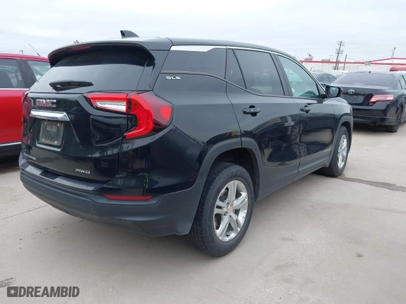 2022 GMC Terrain SLE with VIN 3GKALTEV9NL178747, listed as a IAAI auction lot 41946354 with 112,515 mi miles. Bid and sale history available at carsss.com. Image 4.