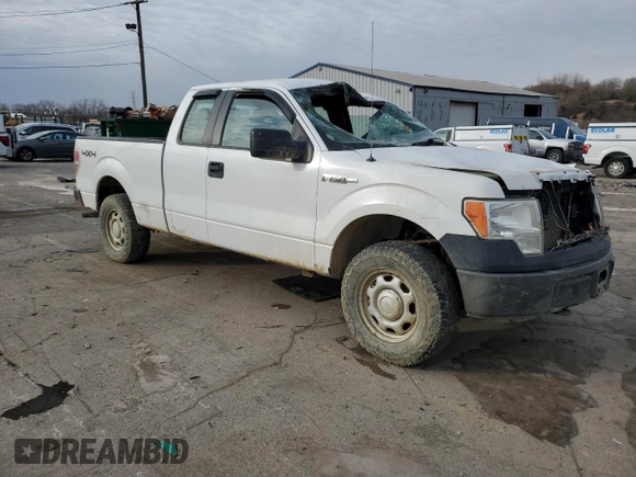 2013 Ford F-150 XL with VIN 1FTEX1EM8DFC06480, listed as a Copart auction lot 42157425 with 0 mi miles and Salvage Title. Bid and sale history available at carsss.com. Image 4.