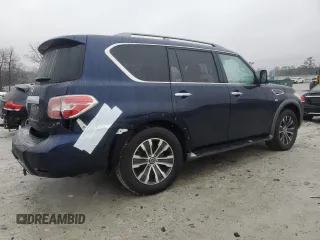 2020 Nissan Armada SL with VIN JN8AY2ND3L9108136, listed as a Copart auction lot 42542315 with 85,152 mi miles and Salvage Title. Bid and sale history available at carsss.com. Image 3.