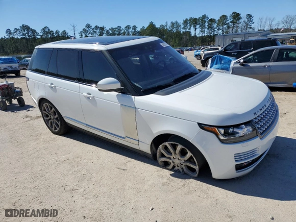 2017 Land Rover Range Rover with VIN SALGS2FE1HA348797, listed as a Copart auction lot 45932065 with 104,557 mi miles and Salvage Title. Bid and sale history available at carsss.com. Image 4.