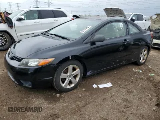 2006 Honda Civic Cpe EX with VIN 2HGFG12826H539689, listed as a Copart auction lot 53753405 with 168,809 mi miles and Clean Title. Bid and sale history available at carsss.com. Image 1.
