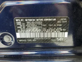 2019 Mitsubishi Outlander SE with VIN JA4AD3A30KZ034757, listed as a Copart auction lot 56308475 with 123,936 mi miles and Salvage title. Bid and sale history available at DreamBid. Image 13.
