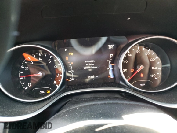 2018 Jeep Compass Latitude with VIN 3C4NJDBB5JT238214, listed as a Copart auction lot 52387725 with 61,325 mi miles and Salvage Title. Bid and sale history available at DreamBid. Image 9.
