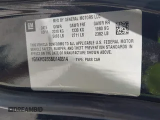 2011 Cadillac DTS Premium Collection z VIN 1G6KH5E65BU140314, wystawiony jako IAAI lot #42050040 z przebiegiem 149 921 mil mil oraz . Historia ofert i sprzedaży dostępna na DreamBid. Obrazek 9.