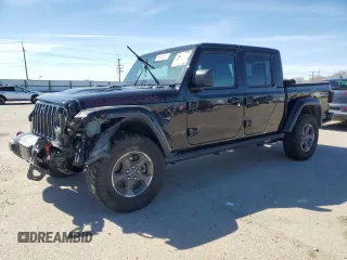 2020 Jeep Gladiator Rubicon with VIN 1C6JJTBG1LL142896, listed as a Copart auction lot 49985315 with 62,813 mi miles and Salvage Title. Bid and sale history available at DreamBid. Image 1.