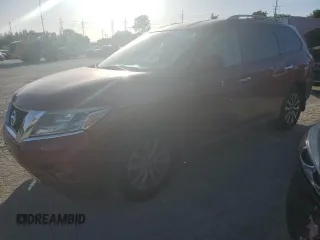 2015 Nissan Pathfinder S z VIN 5N1AR2MM4FC689286, wystawiony jako Copart lot #57658074 z przebiegiem 90 363 mil mil oraz Szkoda całkowita • Salvage title. Historia ofert i sprzedaży dostępna na DreamBid. Obrazek 1.