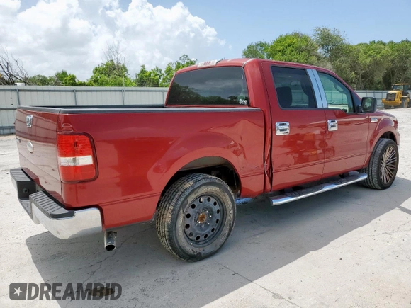 2007 Ford F-150 XLT with VIN 1FTRW12W97KC85972, listed as a Copart auction lot 61775655 with 103,406 mi miles and Salvage title. Bid and sale history available at DreamBid. Image 3.