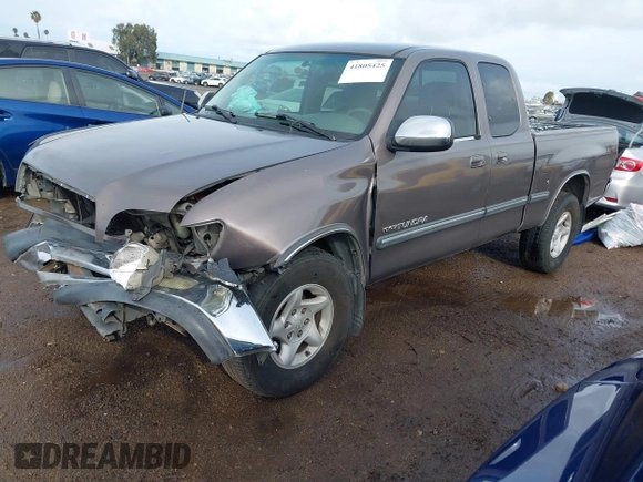 2001 Toyota Tundra SR5 with VIN 5TBRT34111S193107, listed as a IAAI auction lot 41805425 with 148,622 mi miles and . Bid and sale history available at DreamBid. Image 2.