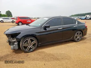2016 Honda Accord Sport с VIN 1HGCR2F51GA186865, выставлен на аукционе Copart как лот 57423315 с пробегом 98 103 миль миль и Списание • Salvage title. История ставок и продаж доступна на DreamBid. Изображение 1.