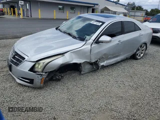 2016 Cadillac ATS Sedan Luxury Collection RWD with VIN 1G6AB5SX5G0101117, listed as a Copart auction lot 53311675 with 161,223 mi miles and Salvage Title. Bid and sale history available at carsss.com. Image 1.
