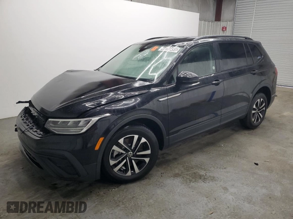 2024 Volkswagen Tiguan S with VIN 3VVRB7AX8RM209083, listed as a Copart auction lot 44780495 with 2,249 mi miles and Salvage Title. Bid and sale history available at carsss.com. Image 1.