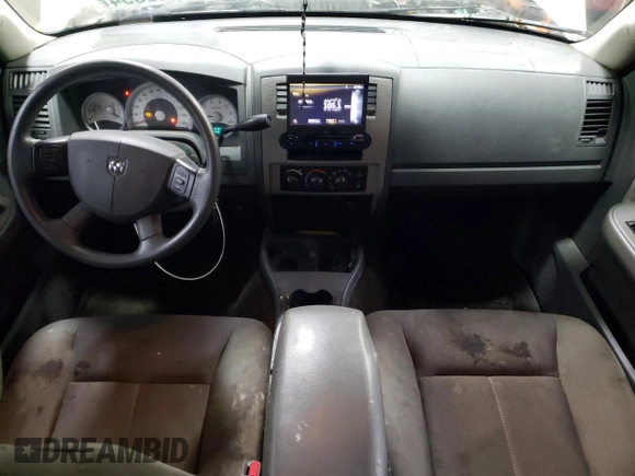 2006 Dodge Dakota SLT with VIN 1D7HW42NX6S711998, listed as a Copart auction lot 80129394 with 214,546 mi miles and Salvage Title. Bid and sale history available at carsss.com. Image 8.