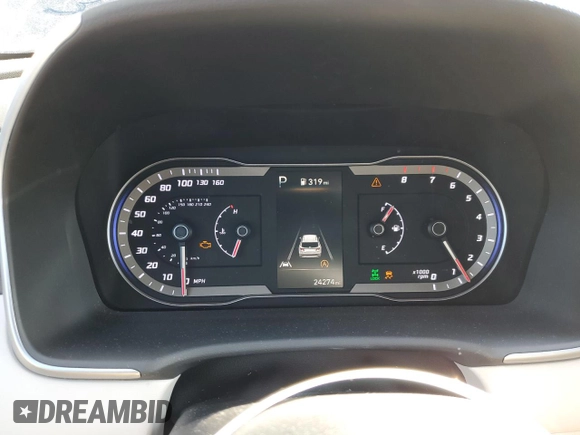 2024 Hyundai Tucson SEL with VIN 5NMJBCDE4RH356485, listed as a Copart auction lot 42849945 with 24,274 mi miles and Salvage Title. Bid and sale history available at carsss.com. Image 9.