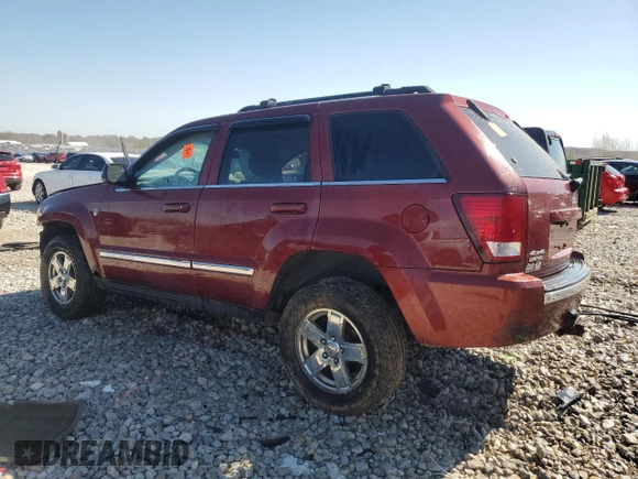 2007 Jeep Grand Cherokee Limited with VIN 1J8HR58277C524985, listed as a Copart auction lot 53262725 with Not provided miles and Clean title. Bid and sale history available at DreamBid. Image 2.