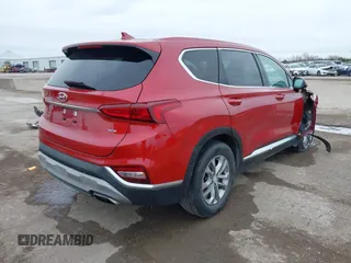 2020 Hyundai Santa Fe SEL with VIN 5NMS3CAD8LH138165, listed as a IAAI auction lot 41624458 with 115,944 mi miles. Bid and sale history available at carsss.com. Image 4.