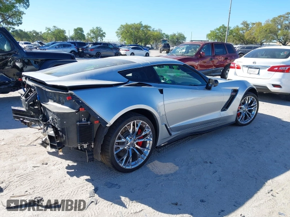 2016 Chevrolet Corvette Z06 2LZ with VIN 1G1YS2D63G5601917, listed as a IAAI auction lot 41829874 with 17,305 mi miles. Bid and sale history available at carsss.com. Image 4.