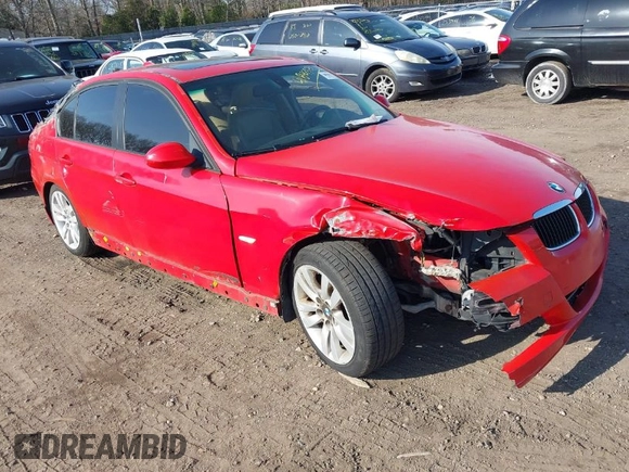 2006 BMW 3 Series 325i with VIN WBAVB17516NK31036, listed as a IAAI auction lot 41849371 with Not Provided miles. Bid and sale history available at carsss.com. Image 1.