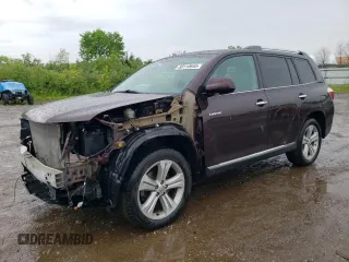 2013 Toyota Highlander Limited z VIN 5TDDK3EH1DS185254, wystawiony jako Copart lot #60110655 z przebiegiem 106 070 mil mil oraz Szkoda całkowita • Salvage title. Historia ofert i sprzedaży dostępna na DreamBid. Obrazek 1.