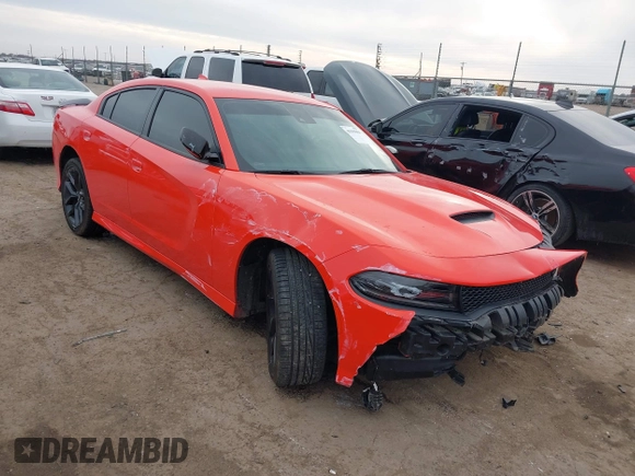 2023 Dodge Charger GT with VIN 2C3CDXHG9PH603681, listed as a IAAI auction lot 41599084 with 8,735 mi miles and . Bid and sale history available at carsss.com. Image 1.